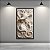Quadro Decorativo Relevo Escultura Mulher com Chapeu e Flores em Mármore 6444 - Imagem 3
