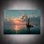 Quadro Decorativo Barcos a Vela no Mar ao Pôr do Sol 6415 - Imagem 4