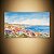 Quadro Decorativo Paisagem Litoral Casas Coloridas e Mar em Aquarela 6388 - Imagem 3