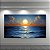 Quadro Decorativo Paisagem Marinha com Lua Cheia e Oceano Azul 6403 - Imagem 5