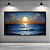 Quadro Decorativo Paisagem Marinha com Lua Cheia e Oceano Azul 6403 - Imagem 4