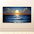 Quadro Decorativo Paisagem Marinha com Lua Cheia e Oceano Azul 6403 - Imagem 1