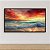Quadro Decorativo Praia e Mar Pôr do Sol Céu Vermelho e Ondas 6394 - Imagem 2