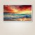 Quadro Decorativo Praia e Mar Pôr do Sol Céu Vermelho e Ondas 6394 - Imagem 5