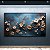 Quadro Decorativo Florais Flores Brancas e Galhos Dourados em Fundo Azul 6424 - Imagem 1