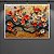 Quadro Decorativo Galho de Flores em Relevo 3D Laranja e Dourado 6428 - Imagem 4