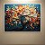 Quadro Decorativo Árvore da Vida Estilo 3D com Folhas Coloridas e Fundo Azul 6431 - Imagem 5