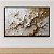 Quadro Decorativo Árvore de Flores Brancas com Detalhes em Ouro 3D 6441 - Imagem 5