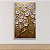 Quadro Decorativo Árvore Dourada com Flores Brancas em Alto Relevo 6440 - Imagem 1