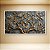 Quadro Decorativo Árvore Dourada com Folhas em Relevo Textura Cinza 6427 - Imagem 2