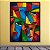 Quadro Decorativo Abstrato Moderno Rostos Geométricos Coloridos 6496 - Imagem 5
