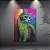 Quadro Decorativo Gato Colorido Arte Pop Art com Pontilhismo 6475 - Imagem 2