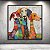 Quadro Decorativo Quatro Cachorros Coloridos Estilo Abstrato e Lúdico 6469 - Imagem 4