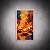 Quadro Decorativo Abstrato Velas Chamas e Pinceladas Texturizadas 6485 - Imagem 3