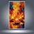 Quadro Decorativo Abstrato Velas Chamas e Pinceladas Texturizadas 6485 - Imagem 2
