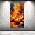 Quadro Decorativo Abstrato Velas Chamas e Pinceladas Texturizadas 6485 - Imagem 5