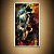 Quadro Decorativo Músico de Jazz Saxofonista com Pinceladas Abstratas 6463 - Imagem 3