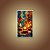 Quadro Decorativo Velas Acessas Coloridas e Pinceladas Abstratas 6503 - Imagem 3