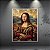 Quadro Decorativo Releitura Mona Lisa Artista Famoso Leonardo da Vinci 6482 - Imagem 5