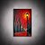 Quadro Decorativo Paisagem Urbana Outono Vermelho e Postes de Luz 6478 - Imagem 1