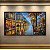 Quadro Decorativo Paisagem Urbana Paris Rua Chuvosa com Boutique 6489 - Imagem 2