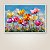 Quadro Decorativo Campo Florido com Tulipas Coloridas e Céu Azul 6484 - Imagem 4