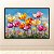 Quadro Decorativo Campo Florido com Tulipas Coloridas e Céu Azul 6484 - Imagem 2