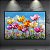 Quadro Decorativo Campo Florido com Tulipas Coloridas e Céu Azul 6484 - Imagem 3
