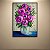 Quadro Decorativo Florais Buquê de Rosas Roxas em Vaso de Vidro 6459 - Imagem 5