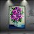 Quadro Decorativo Florais Buquê de Rosas Roxas em Vaso de Vidro 6459 - Imagem 2