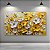 Quadro Decorativo Florais Flores Amarelas e Brancas em Alto Relevo 6455 - Imagem 5