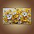 Quadro Decorativo Florais Flores Amarelas e Brancas em Alto Relevo 6455 - Imagem 1