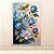 Quadro Decorativo Florais Flores Azuis Magnólias em Fundo Abstrato 6500 - Imagem 3