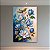 Quadro Decorativo Florais Flores Azuis Magnólias em Fundo Abstrato 6500 - Imagem 4