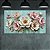Quadro Decorativo Florais Flores Rosa e Brancas com Pinceladas em Relevo 6461 - Imagem 1