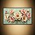 Quadro Decorativo Florais Flores Rosa e Brancas com Pinceladas em Relevo 6461 - Imagem 5