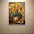 Quadro Decorativo Florais Jarro com Flores Amarelas e Lavanda em Relevo 6518 - Imagem 3
