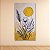 Quadro Decorativo Minimalista Florais Linhas e Sol Amarelo Relevo 6470 - Imagem 5