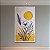 Quadro Decorativo Minimalista Florais Linhas e Sol Amarelo Relevo 6470 - Imagem 1