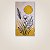 Quadro Decorativo Minimalista Florais Linhas e Sol Amarelo Relevo 6470 - Imagem 3