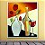 Quadro Decorativo Natureza Morta com Garrafa Vinho Taça e Flores 6498 - Imagem 4