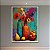 Quadro Decorativo Natureza Morta com Vasos Coloridos, Flores e Frutas 6510 - Imagem 1