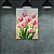 Quadro Decorativo Tulipas Rosa Bouquet e Folhagens Fundo Dourado 6454 - Imagem 3