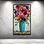 Quadro Decorativo Vaso Azul com Flores Coloridas e Passarinhos 6457 - Imagem 3