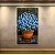 Quadro Decorativo Vaso de Flores Azuis em Oleo 6519 - Imagem 3