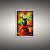 Quadro Decorativo Vaso de Flores em Cores Vibrantes e Pinceladas 6468 - Imagem 2