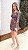 Vestido Curto Tule Manga Longa Estampa Flor - Imagem 5