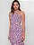 Vestido Floral Vazado Cintura - Imagem 1