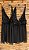 Vestido Frente Única Com Paetê Preto - Imagem 4
