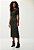 Vestido Midi Estampado com Cut e Detalhe Argola Verde - Imagem 2